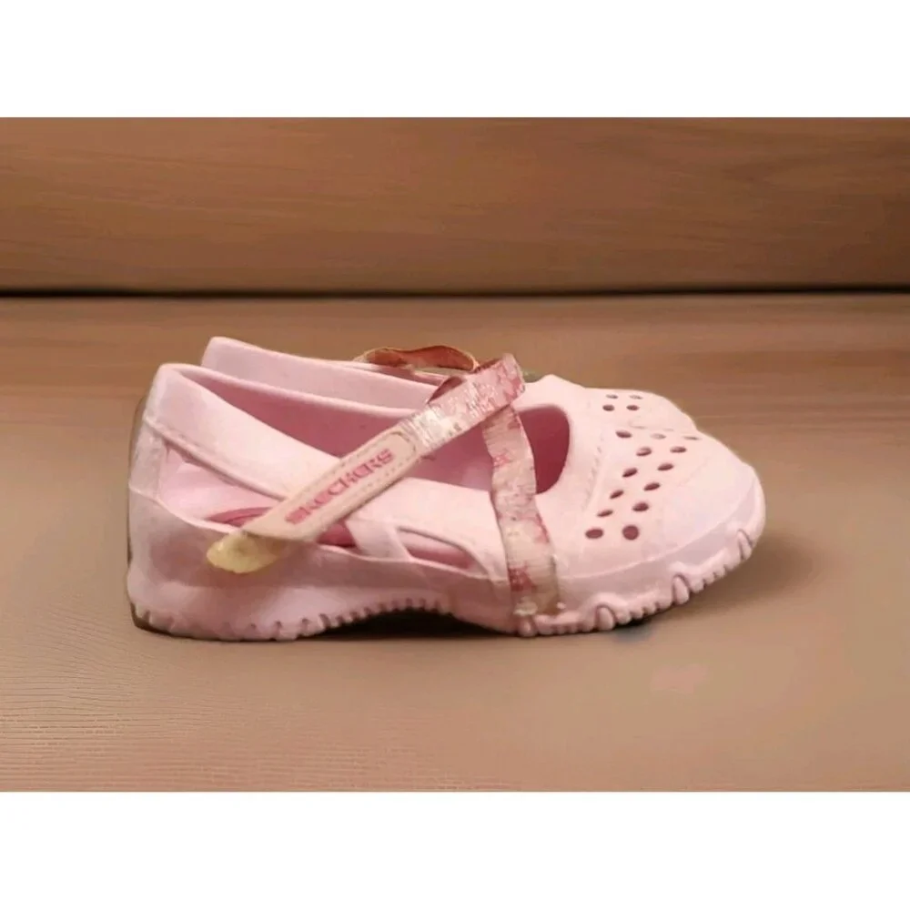 Skechers Cali Gear Mary Jane Cross‎ Strap Shoes Toddler Size 5 Pink